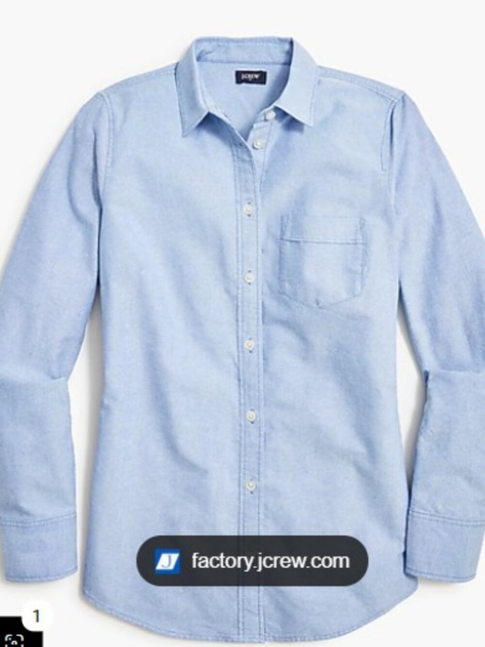 J Crew Outlet Long Sleeve Button Down Oxford Shirt